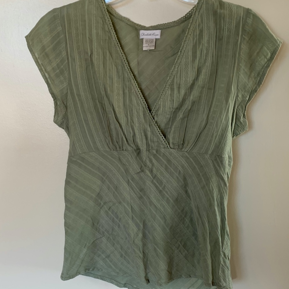 Green women's top